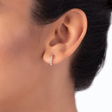 Silver Classic Zircon Balii (Earrings)