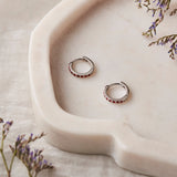 Silver Red Array Balli (Earrings)