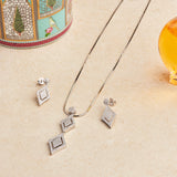 Diamond Danglers Necklace Set