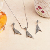 Antique Silver Integrity Necklace Set