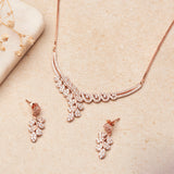 Rose Gold Grapevine Necklace Set