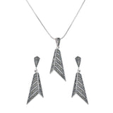 Antique Silver Integrity Necklace Set