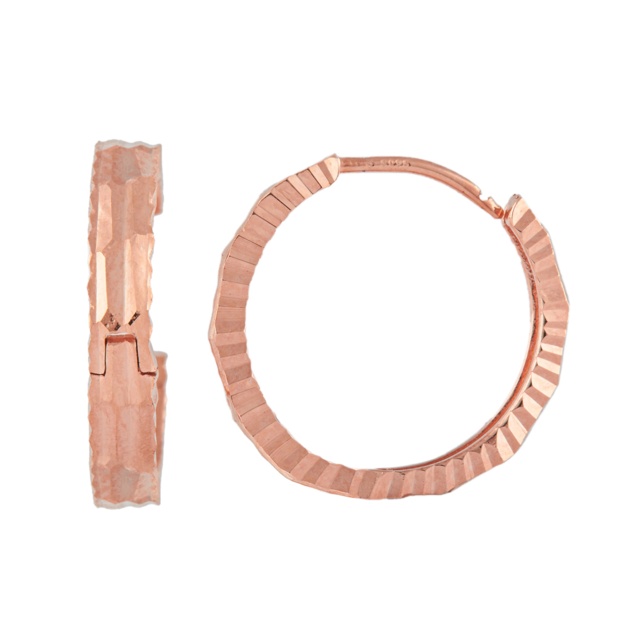 Rose Gold Jagged Edges Balli (Earrings)