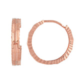 Rose Gold Jagged Edges Balli (Earrings)