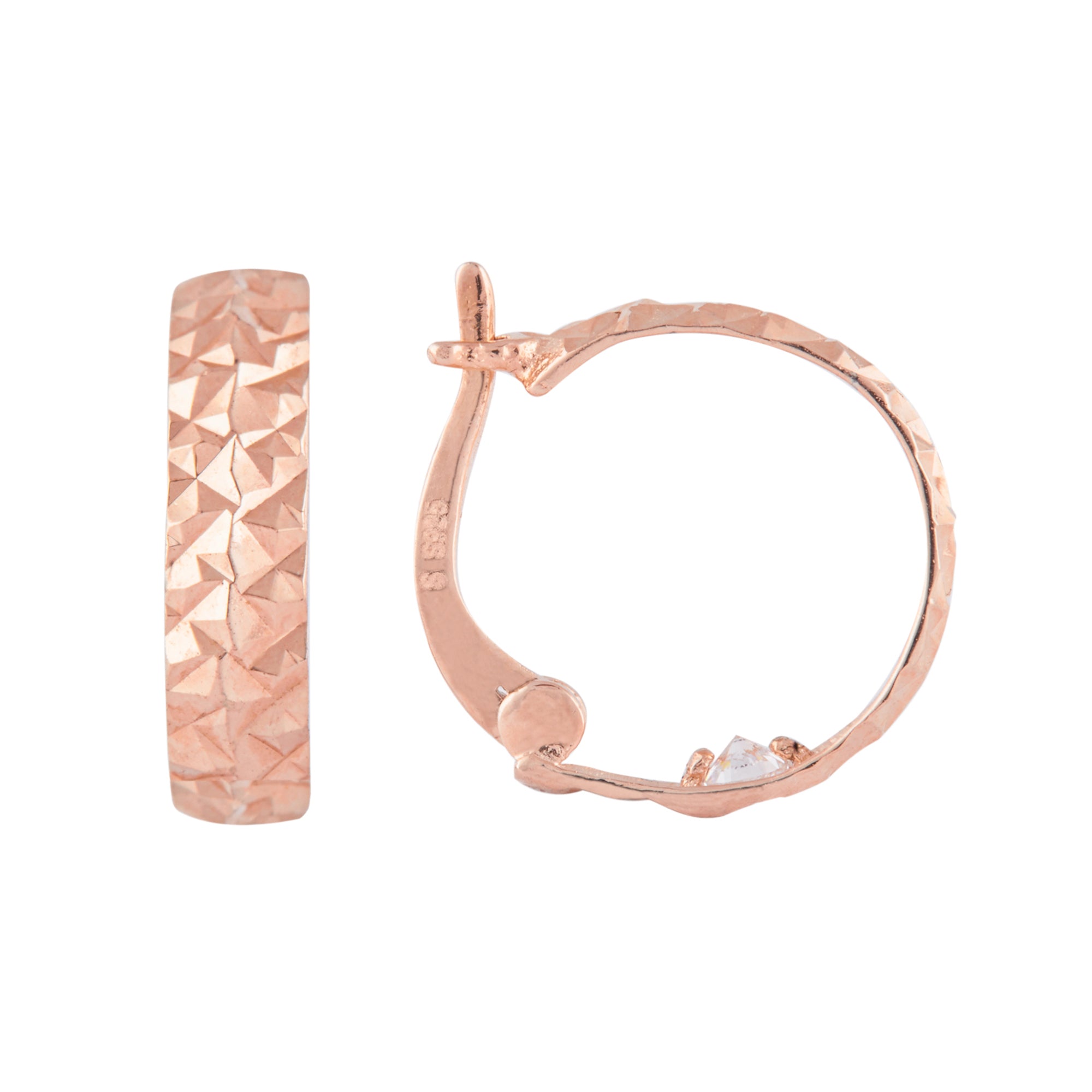 Rose Gold Dance of Symmetry Hoops (Earrings)