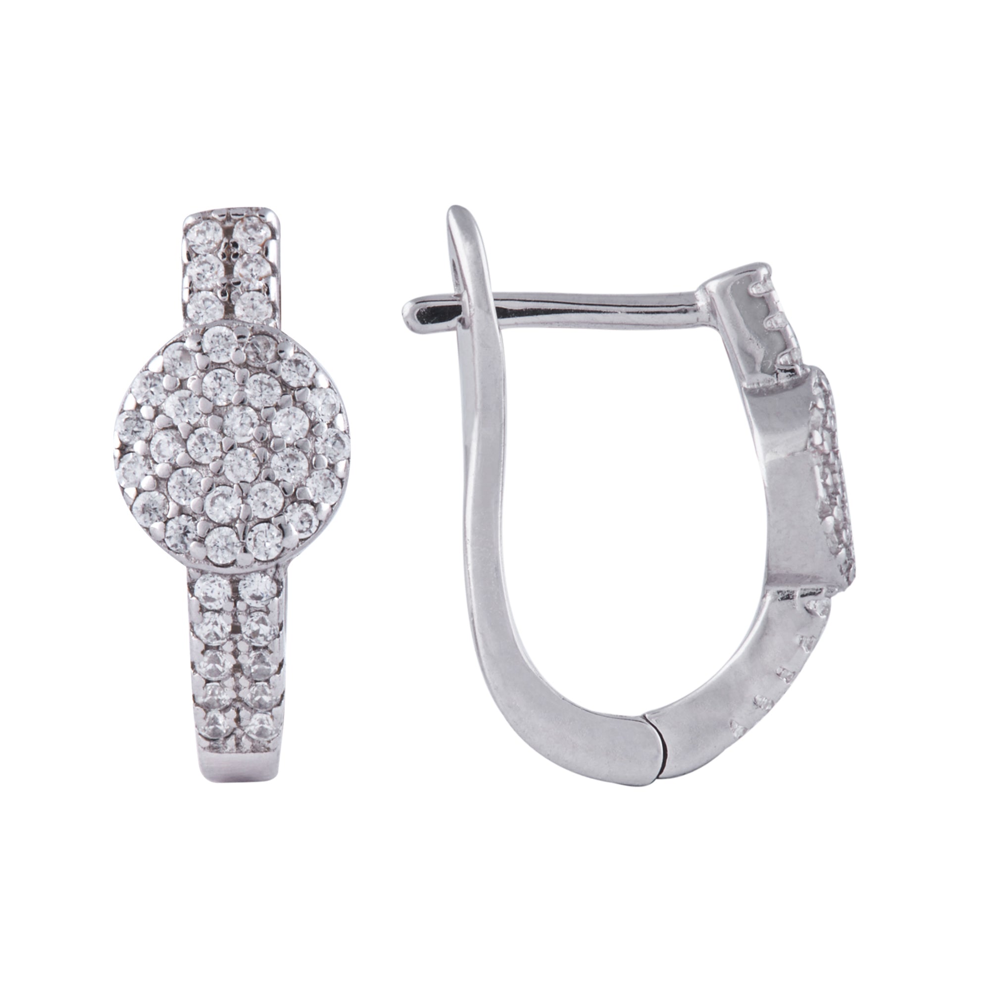 Silver Zircon Brilliance Balli (Earrings)