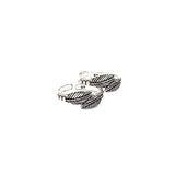 Antique Leaf Silver Toe Rings