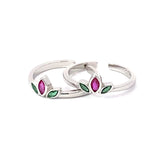 Lotus Bloom Silver Toe Ring