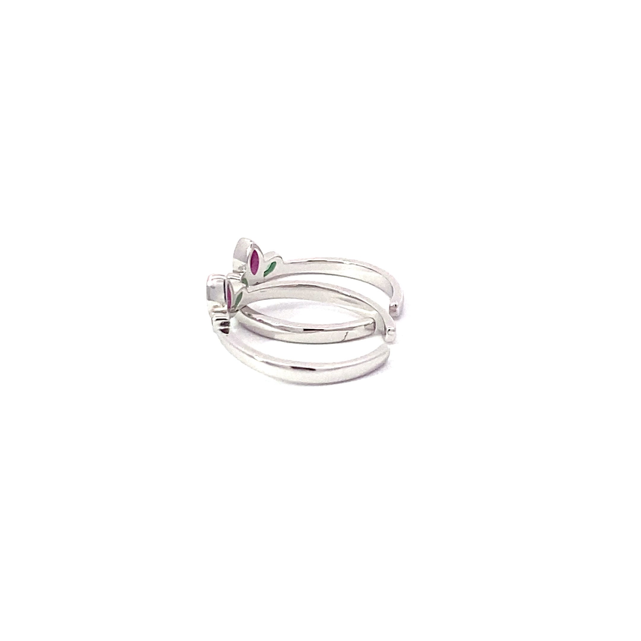 Lotus Bloom Silver Toe Ring