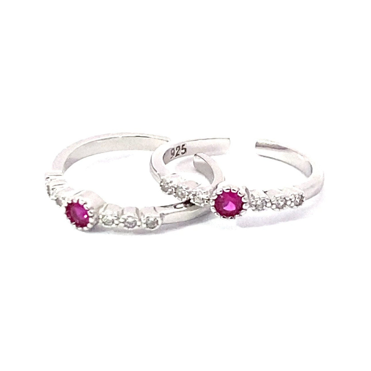 Dots of Love Silver Toe Ring