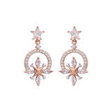 Rose Gold North Star Earrings Dhanaza
