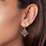 Rose Gold String Theory Earrings Dhanaza