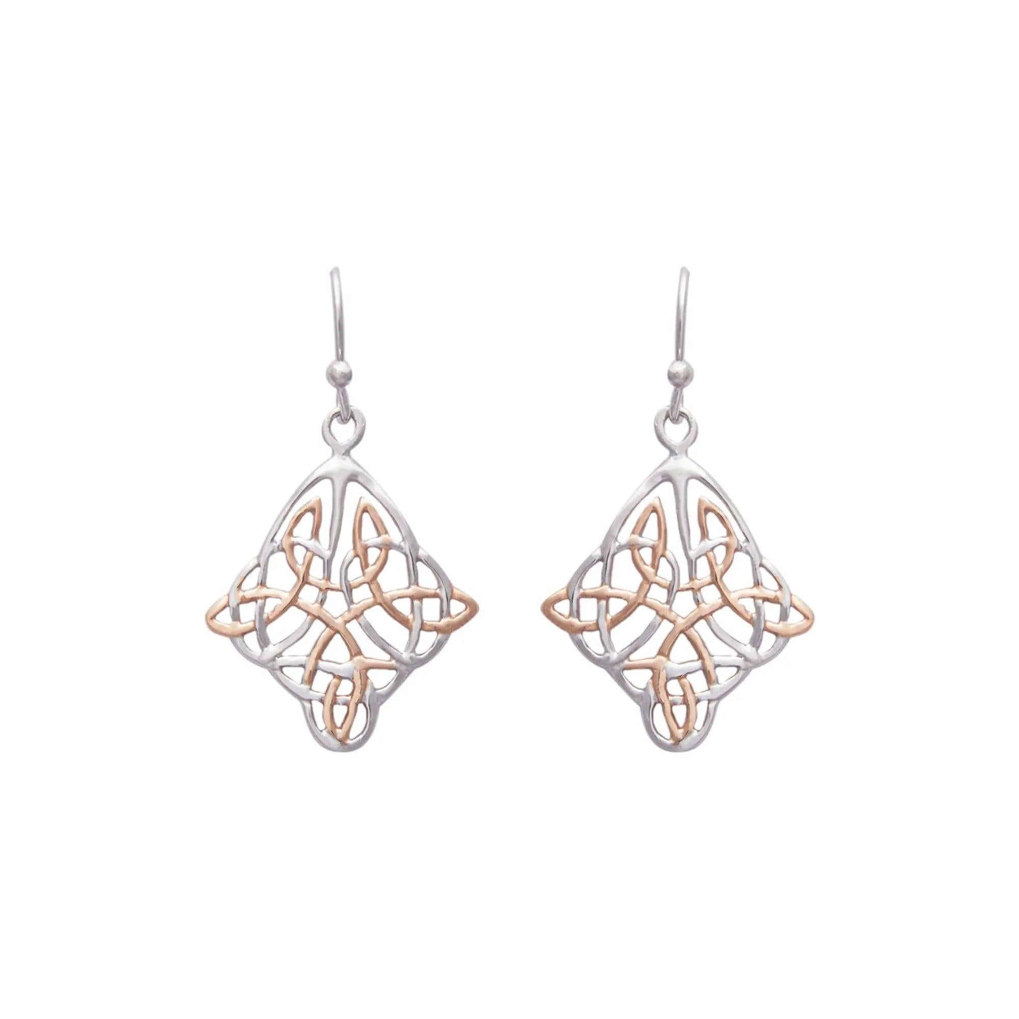 Rose Gold String Theory Earrings Dhanaza
