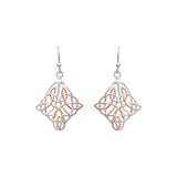 Rose Gold String Theory Earrings Dhanaza
