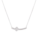 Silver 'Forever Love' Engraving Necklace Dhanaza