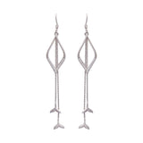 Silver Marine Life Zircon Earrings Dhanaza