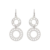 Silver Plain Disc Hangings Dhanaza