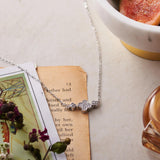 Silver Quartrefoil Trio Necklace Dhanaza