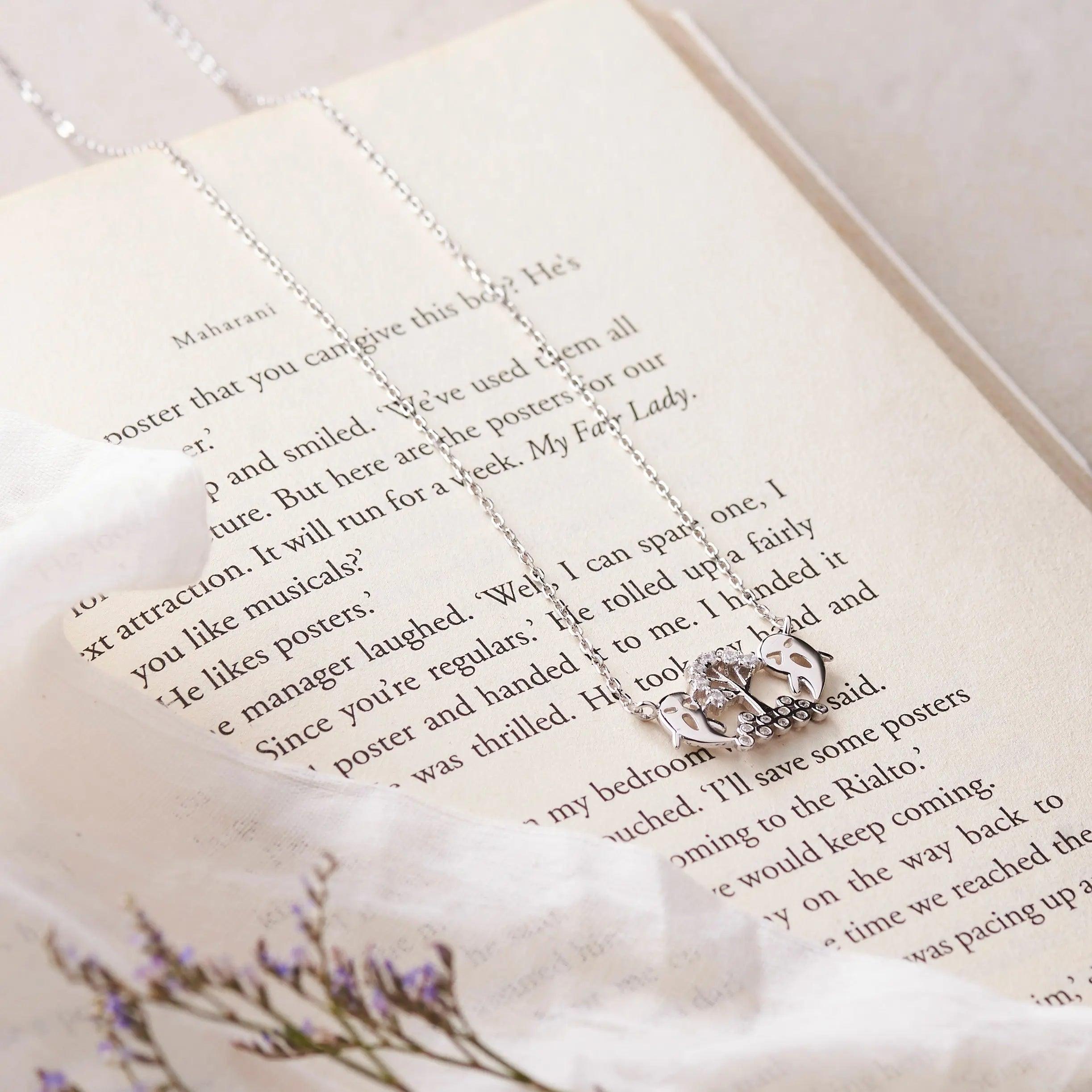 Silver Tree of Spirits Necklace Dhanaza