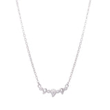 Silver Zircon Mango Necklace Dhanaza