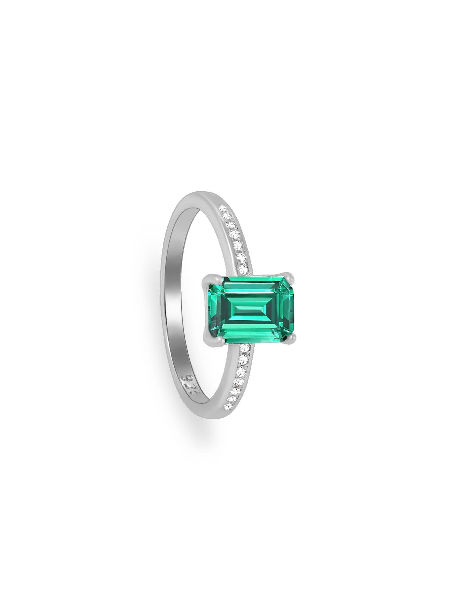 Emerald Eternity Ring - Drama Jewelry