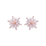 Rose Gold Classic Petals Studs (Earrings) Dhanaza