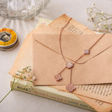 Rose Gold Quatrefoil Danglers Necklace Dhanaza