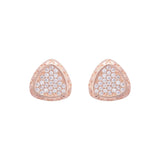 Rose Gold Starry Night Triangle Studs (Earrings) Dhanaza