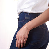 Rose Gold Zircon Heart Bracelet Dhanaza