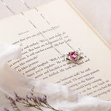 Silver Dolphin Crystal Heart Necklace Dhanaza