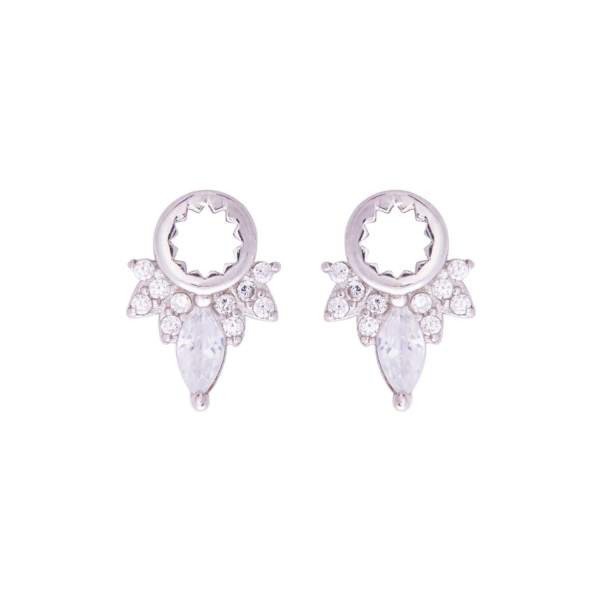 Silver Dream Catcher Studs Dhanaza