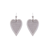 Silver Heart Hook Earrings Dhanaza
