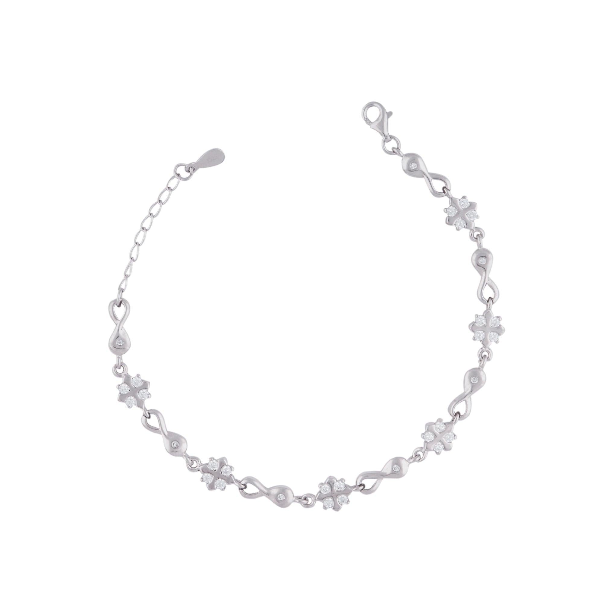 Silver Medallion Bracelet Dhanaza