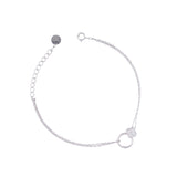 Silver Minimal Ring Bracelet Dhanaza