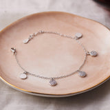 Silver Seven Stone Danglers Bracelet Dhanaza