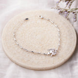 Silver Zircon Crown Bracelet Dhanaza