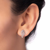 Silver Zircon Tree Studs Dhanaza
